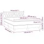 Box spring bed with pink velvet mattress 140x200 cm by vidaXL, Beds and slatted bases - Ref: Foro24-3141490, Price: 427,53 €,...