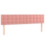 Cama box spring con colchón terciopelo rosa 200x200 cm de vidaXL, Camas y somieres - Ref: Foro24-3141568, Precio: 542,53 €, D...