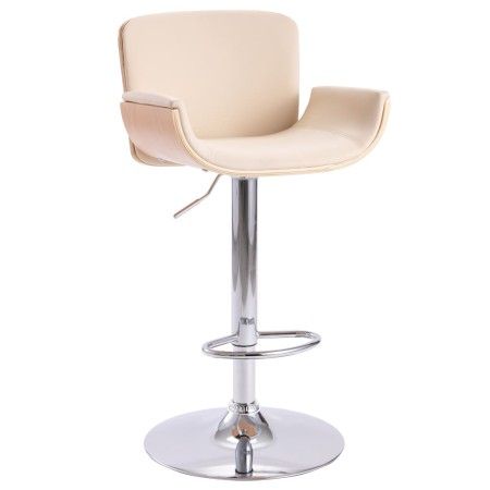 Taburete de cocina cuero sintético color crema de vidaXL, Taburetes de cocina - Ref: Foro24-287377, Precio: 148,84 €, Descuen...