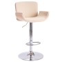 Taburete de cocina cuero sintético color crema de vidaXL, Taburetes de cocina - Ref: Foro24-287377, Precio: 148,84 €, Descuen...