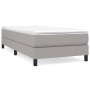Cama box spring con colchón tela gris claro 90x200 cm de vidaXL, Camas y somieres - Ref: Foro24-3144045, Precio: 267,54 €, De...