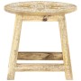 Taburete pintado a mano madera maciza de mango 38x38x35 cm de vidaXL, Taburetes de cocina - Ref: Foro24-287445, Precio: 72,16...