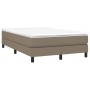 Cama box spring con colchón tela gris taupe 120x200 cm de vidaXL, Camas y somieres - Ref: Foro24-3144065, Precio: 313,18 €, D...