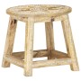 Taburete pintado a mano madera maciza de mango 38x38x35 cm de vidaXL, Taburetes de cocina - Ref: Foro24-287445, Precio: 72,16...