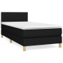 Cama box spring con colchón tela negro 100x200 cm de vidaXL, Camas y somieres - Ref: Foro24-3140755, Precio: 303,11 €, Descue...
