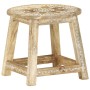 Taburete pintado a mano madera maciza de mango 38x38x35 cm de vidaXL, Taburetes de cocina - Ref: Foro24-287445, Precio: 72,16...