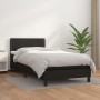 Cama box spring con colchón cuero sintético negro 80x200 cm de vidaXL, Camas y somieres - Ref: Foro24-3141029, Precio: 261,30...