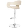 Taburete de cocina cuero sintético blanco de vidaXL, Taburetes de cocina - Ref: Foro24-287404, Precio: 126,51 €, Descuento: %