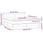 Box spring bed with light gray velvet mattress 180x200 cm by vidaXL, Beds and slatted bases - Ref: Foro24-3141557, Price: 507...