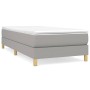 Cama box spring con colchón tela gris claro 80x200 cm de vidaXL, Camas y somieres - Ref: Foro24-3144127, Precio: 247,97 €, De...