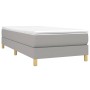 Cama box spring con colchón tela gris claro 80x200 cm de vidaXL, Camas y somieres - Ref: Foro24-3144127, Precio: 247,97 €, De...
