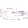 Cama box spring con colchón tela gris claro 200x200 cm de vidaXL, Camas y somieres - Ref: Foro24-3140641, Precio: 576,93 €, D...