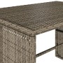 Set comedor de jardín 3 piezas con cojines ratán sintético gris en Conjuntos de jardín | Comprar online en Foru.es