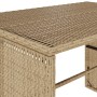 Set comedor de jardín 3 pzas con cojines ratán sintético beige en Conjuntos de jardín | Comprar online en Foru.es