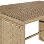 Set comedor de jardín 3 pzas con cojines ratán sintético beige en Conjuntos de jardín | Comprar online en Foru.es