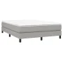 Box spring bed with light gray fabric mattress 140x200 cm by vidaXL, Beds and slatted bases - Ref: Foro24-3144077, Price: 386...