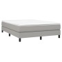 Cama box spring con colchón tela gris claro 140x200 cm de vidaXL, Camas y somieres - Ref: Foro24-3144077, Precio: 377,67 €, D...