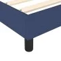 Box spring bed with blue fabric mattress 200x200 cm by vidaXL, Beds and slatted bases - Ref: Foro24-3144107, Price: 524,79 €,...