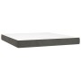 Cama box spring con colchón terciopelo gris oscuro 160x200 cm de vidaXL, Camas y somieres - Ref: Foro24-3141552, Precio: 482,...