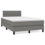 Cama box spring con colchón tela gris oscuro 120x200 cm de vidaXL, Camas y somieres - Ref: Foro24-3140282, Precio: 408,71 €, ...