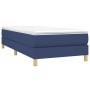 Cama box spring con colchón tela azul 100x200 cm de vidaXL, Camas y somieres - Ref: Foro24-3144157, Precio: 300,38 €, Descuen...