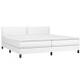Cama box spring con colchón cuero sintético blanco 200x200 cm de vidaXL, Camas y somieres - Ref: Foro24-3141084, Precio: 580,...