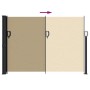 Toldo lateral retráctil beige 140x300 cm en Sombrillas | Comprar online en Foru.es