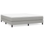 Cama box spring con colchón tela gris claro 180x200 cm de vidaXL, Camas y somieres - Ref: Foro24-3144093, Precio: 484,64 €, D...