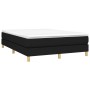 Cama box spring con colchón tela negro 140x200 cm de vidaXL, Camas y somieres - Ref: Foro24-3144177, Precio: 408,70 €, Descue...