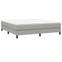 Cama box spring con colchón tela gris claro 180x200 cm de vidaXL, Camas y somieres - Ref: Foro24-3144093, Precio: 484,64 €, D...