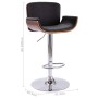 Taburete de cocina cuero sintético negro de vidaXL, Taburetes de cocina - Ref: Foro24-287375, Precio: 165,33 €, Descuento: %
