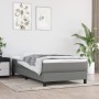 Cama box spring con colchón tela gris oscuro 100x200 cm de vidaXL, Camas y somieres - Ref: Foro24-3144054, Precio: 288,92 €, ...