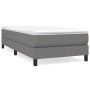Cama box spring con colchón tela gris oscuro 100x200 cm de vidaXL, Camas y somieres - Ref: Foro24-3144054, Precio: 288,92 €, ...