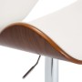 Taburete de cocina cuero sintético blanco de vidaXL, Taburetes de cocina - Ref: Foro24-287410, Precio: 146,28 €, Descuento: %