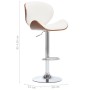 Taburete de cocina cuero sintético blanco de vidaXL, Taburetes de cocina - Ref: Foro24-287410, Precio: 146,28 €, Descuento: %