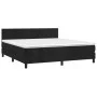 Box spring bed with black velvet mattress 160x200 cm by vidaXL, Beds and slatted bases - Ref: Foro24-3141193, Price: 485,82 €...