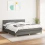 Box spring bed with dark gray fabric mattress 180x200 cm by vidaXL, Beds and slatted bases - Ref: Foro24-3140874, Price: 597,...