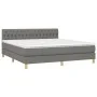 Box spring bed with dark gray fabric mattress 180x200 cm by vidaXL, Beds and slatted bases - Ref: Foro24-3140874, Price: 597,...