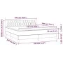 Box spring bed with dark gray fabric mattress 180x200 cm by vidaXL, Beds and slatted bases - Ref: Foro24-3140874, Price: 597,...