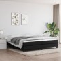 Cama box spring con colchón tela negro 200x200 cm de vidaXL, Camas y somieres - Ref: Foro24-3144103, Precio: 529,00 €, Descue...
