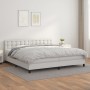 Cama box spring con colchón cuero sintético blanco 200x200 cm de vidaXL, Camas y somieres - Ref: Foro24-3141144, Precio: 592,...