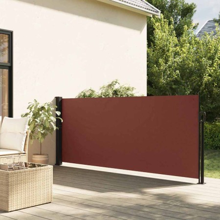 Toldo lateral retráctil marrón 100x500 cm en Sombrillas | Comprar online en Foru.es