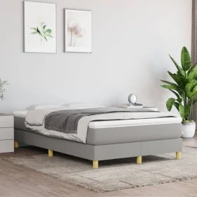 Boxspringbett mit hellgrauer Stoffmatratze 120x200 cm von vidaXL, Betten und Lattenroste - Ref: Foro24-3144159, Preis: 343,13...