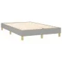Box spring bed with light gray fabric mattress 120x200 cm by vidaXL, Beds and slatted bases - Ref: Foro24-3144159, Price: 343...