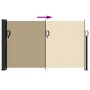 Toldo lateral retráctil beige 120x500 cm en Sombrillas | Comprar online en Foru.es