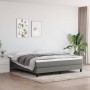 Cama box spring con colchón tela gris oscuro 180x200 cm de vidaXL, Camas y somieres - Ref: Foro24-3144094, Precio: 536,50 €, ...