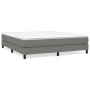 Cama box spring con colchón tela gris oscuro 180x200 cm de vidaXL, Camas y somieres - Ref: Foro24-3144094, Precio: 536,50 €, ...