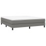 Cama box spring con colchón tela gris oscuro 180x200 cm de vidaXL, Camas y somieres - Ref: Foro24-3144094, Precio: 536,50 €, ...
