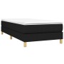 Cama box spring con colchón tela negro 90x200 cm de vidaXL, Camas y somieres - Ref: Foro24-3144145, Precio: 262,53 €, Descuen...