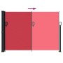 Toldo lateral retráctil rojo 140x500 cm en Sombrillas | Comprar online en Foru.es